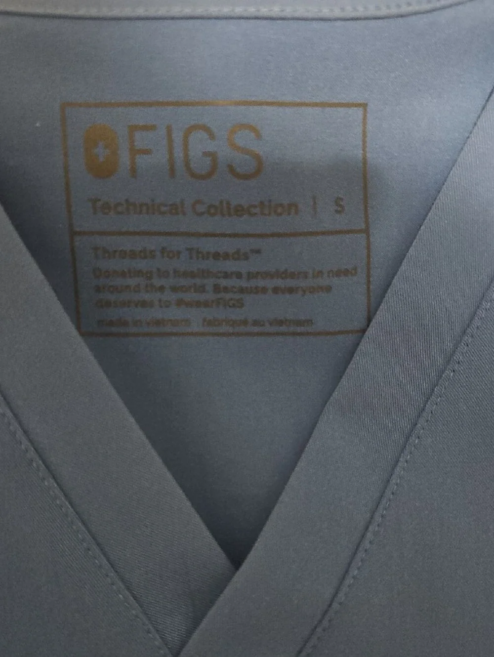 Figs Scrubs Ceil Blue Size Small Top, Small-Regular Bottoms